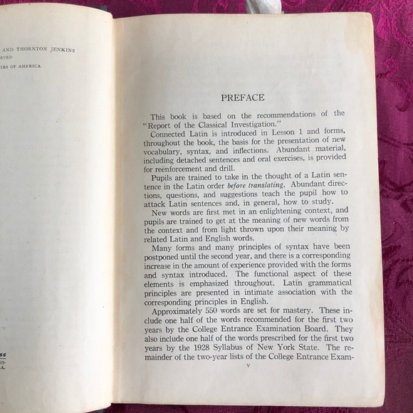 1928 Vintage Book: Latin for Today First Year Course by Gray and Jenkins - Picture 6 of 10